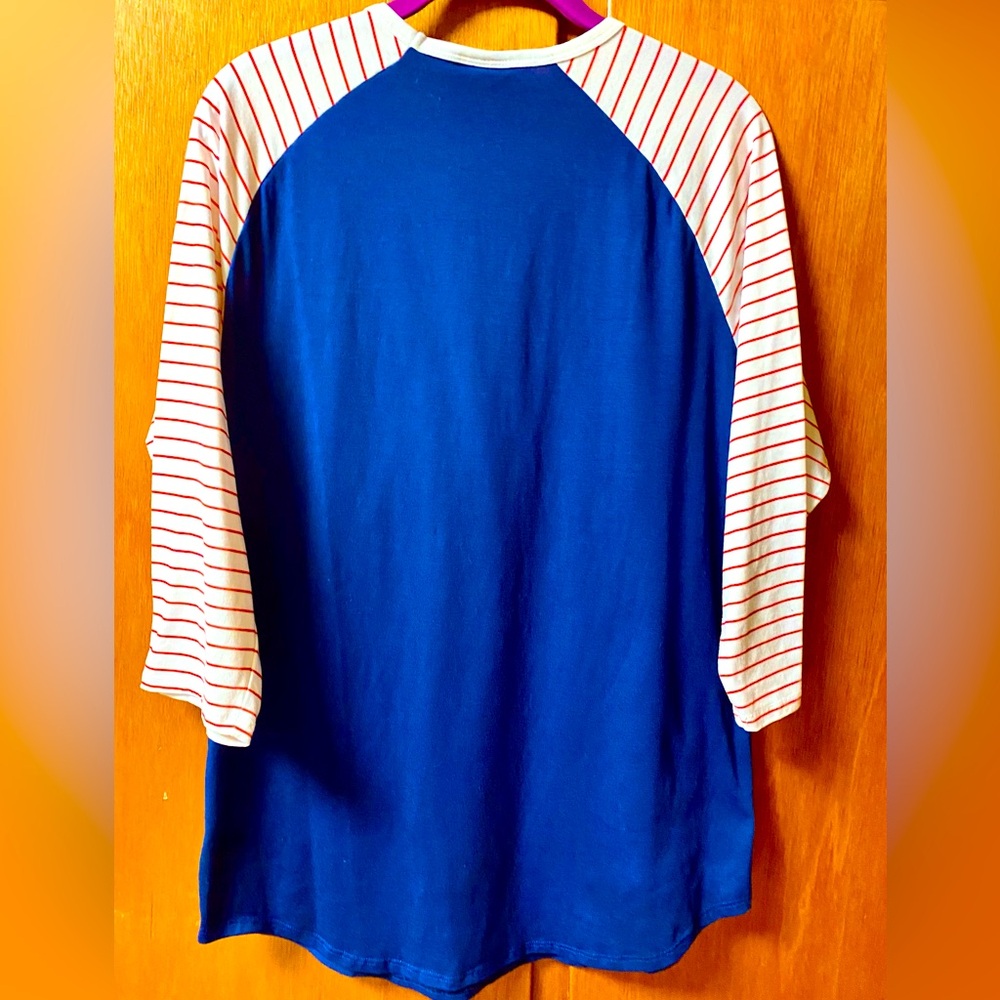 LuLaRoe All American Collection “Randy” Raglan Tee - Picture 4 of 8